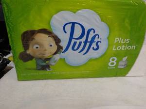 lot 120 image: 8 boxes Puffs 2 ply Facial Tissues...