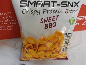 lot 156 image: 12 ct 2 oz bags Smart-SNX Sweet BBQ...