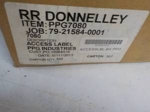 lot 176 image: RR Donnelly Access Labels - 2 boxes...
