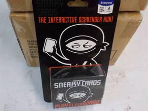 lot 231 image: 16 ct Gamewright Sneaky Cards Games...