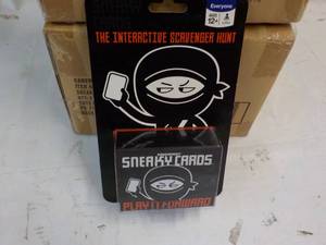 lot 233 image: 16 ct Gamewright Sneaky Cards Games...
