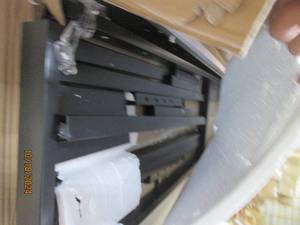 metal overbed table black...