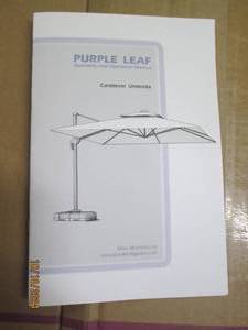 purple leaf cantilever umbrella...
