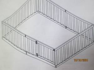 white full size bed looks like it i...