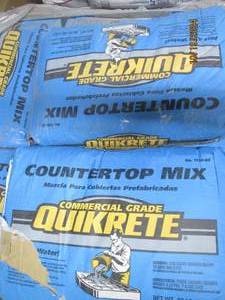 280lb bags of quikcrete commercial...