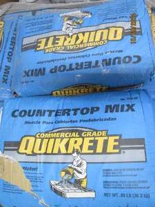 280lb bags of quikcrete commercial...
