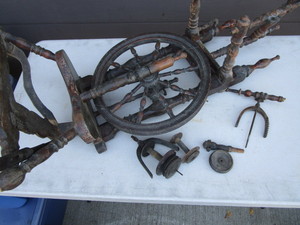 Antique German Spinning Wheel