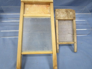 Antique Glass Washboards