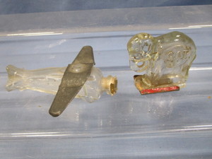 Two Glass Candy Container