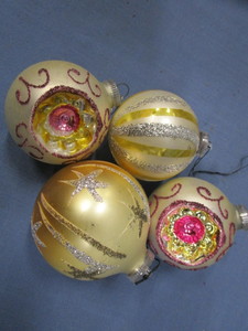 W.German Ornaments With Glitter