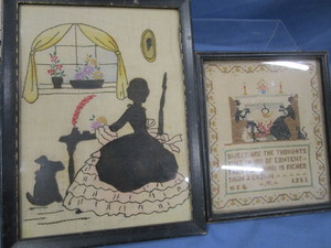 Antique Embroidered Sampler