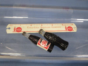 Coca Cola Ruler, Bottle, Pepsi Bottle