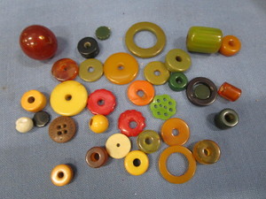 Bakelite Antique Beads & Rings