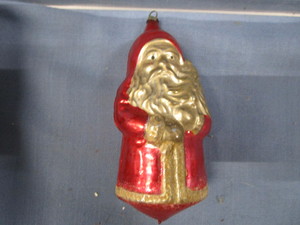 Blown Glass Antique Santa