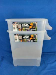 lot 117 image: New Buddeez 40 Lb. Pellet and Multi-Use Storage Dispenser 2-Pack