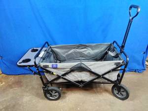lot 130 image: New Mac Sports Collapsible Outdoor Utility Wagon with Folding Table