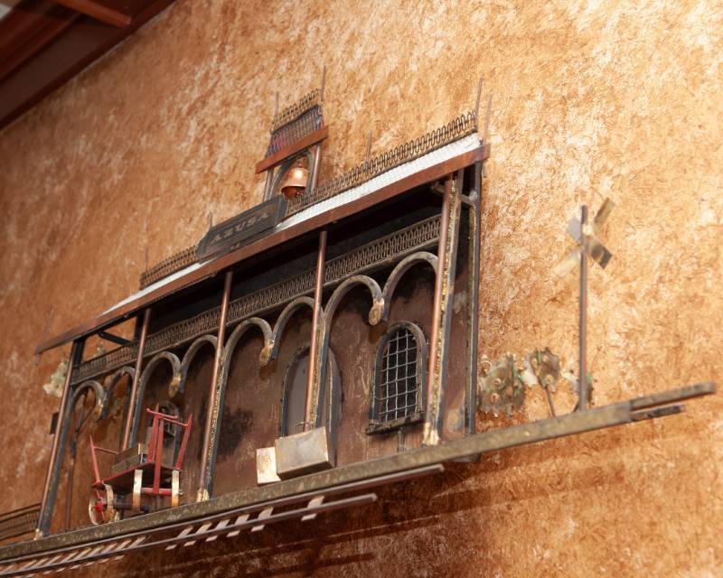 Curtis Jere' Azusa Train Station Metal Wall Sculpture for Sale in