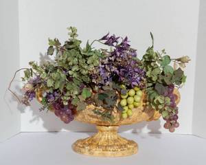 lot 23 image: Floral Arrangement with Grapes