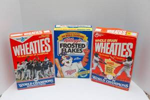 lot 191 image: Minnesota Twins World Champions Collectors Cereal Boxes