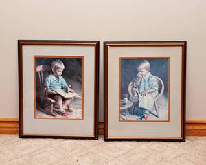 lot 95 image: Gary and Gretchen Framed Art Print