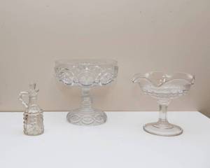 lot 135 image: Glass Candy Dishes