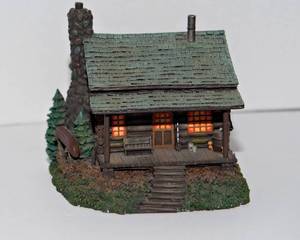 lot 231 image: Terry Redlin The Hadley CollectionGolden Retreat Cabin