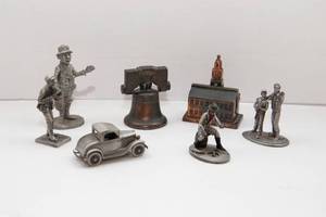 lot 234 image: Pewter Statues