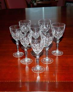 lot 62 image: Crystal Wine Glasses