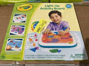 lot 232 image: LOT OF 9 Crayola Light Up Activity Board