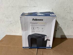 lot 237 image: Fellowes Powershred LX50 9 Sheet Capacity 4.4 gal Cross-Cut Shredder