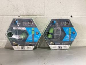 lot 426 image: LOT OF 2  HydroTech Expandable Green Garden Hoses, 50 ft