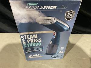lot 317 image: Conair Handheld Garment Steamer for Clothes, Turbo ExtremeSteam 1550W GS38R