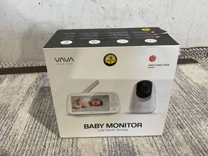 lot 99 image: VAVA 5 720P HD Video Baby Monitor with Night Vision, ZoomPanTilt, and 2-Way Audio
