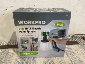 lot 117 image: WorkPro Plus 14GPH Electric Paint Sprayer, 120 Volt