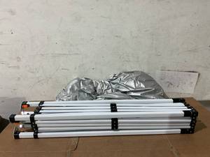 lot 283 image: Ozark Trail Simple Push Straight Leg Instant Canopy, White, 10 ft x 10 ft