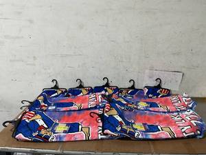 lot 290 image: LOT OF 12 Spirit of America Cotton Blend 1776 Party Patriotic Print Quick Dry Beach Towel, 34 x 64