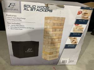 lot 367 image: EastPoint Sports Stackers XL - Giant Tumbling Blocks Game for All Ages