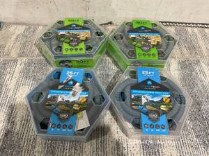 lot 166 image: LOT OF 4 HydroTech Expandable Garden Hoses, Varying Sizes