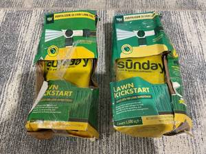 lot 180 image: LOT OF 2 Sunday Lawn Kickstart Fertilizer for Lawn Improvement