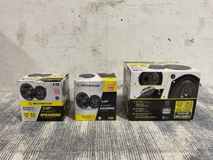 lot 187 image: LOT OF Scosche 4 Way Speakers