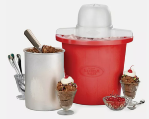 lot 116 image: Nostalgia ICMP4RD 4-Quart Electric Ice Cream Maker