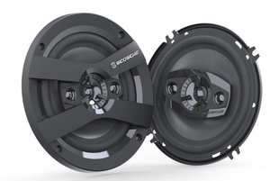 lot 119 image: Scosche HD6504A-WM1SD 6.5 Multi-Fit HD Coaxial 4-Way 200 Watt Peak Car Stereo Speakers