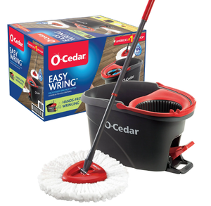 lot 133 image: LOT OF 2 O-Cedar EasyWring Spin Mop & Bucket System