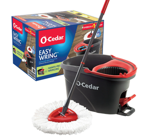 lot 134 image: LOT OF 2 O-Cedar EasyWring Spin Mop & Bucket System