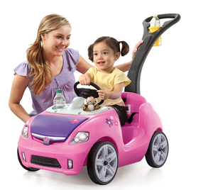 lot 154 image: Step2 Whisper Ride II Pink Kids Push Car and Ride on Toy for Toddlers
