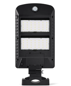 lot 158 image: Hyper Tough 1500 Lumens Solar Powered Motion Street and Area Light Dusk to Dawn Pole Mount, Black, 120° Beam Angle