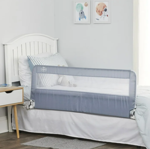 lot 240 image: Regalo Extra Long Hideaway Bedrail, Gray Baby Safety Rail, Safety Bed Rail