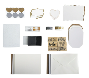 lot 257 image: 357PCS Hello Hobby Notecard Making Stamp Kit for All Occasions