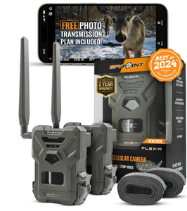 lot 261 image: 2PCS SPYPOINT Flex-M Pack Cellular Trail Cameras