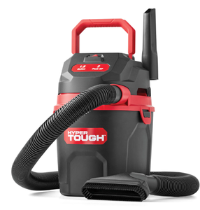 lot 308 image: Hyper Tough 1.5 Gallon 2 Peak HP Poly WetDry Vacuum, VH105 3502